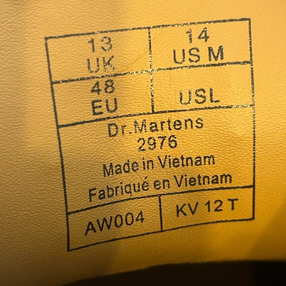 Men's Black Dr Marten Chelsea Boot 14US - Picture 5 of 7